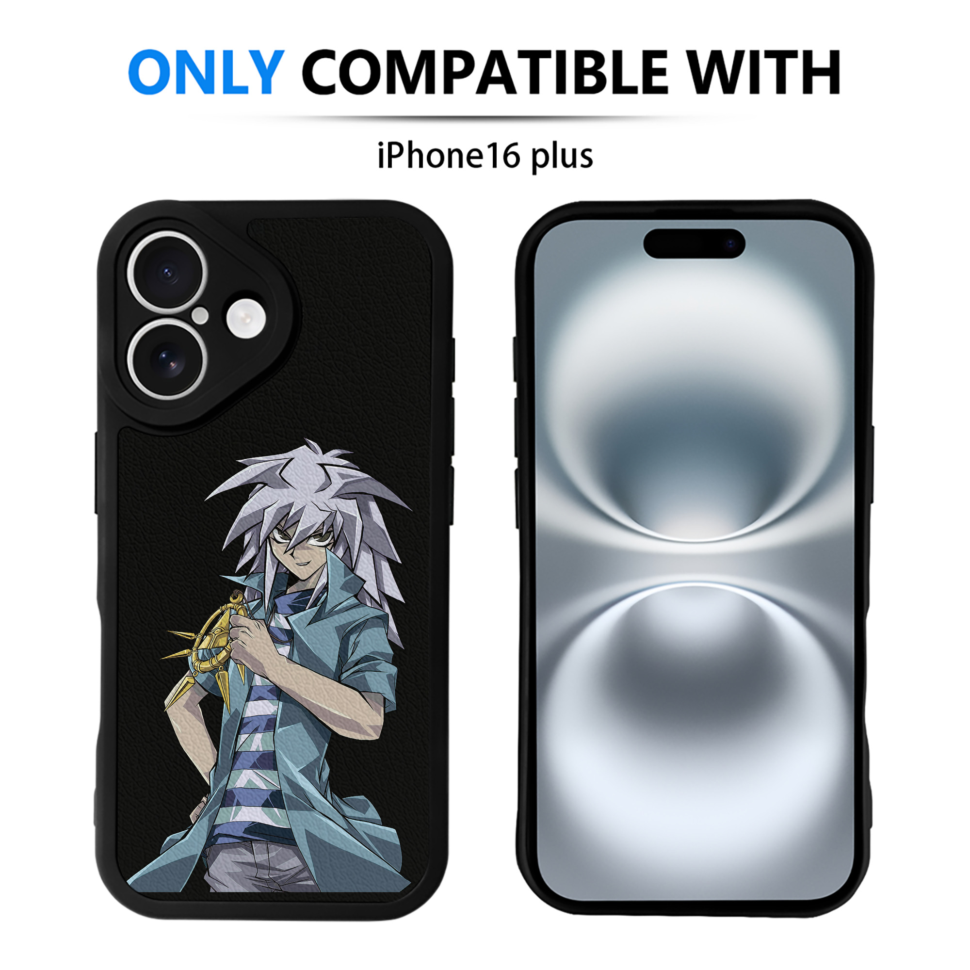 遊☆戯☆王 Yu-Gi-Oh! 【iPhone 16シリーズ対応】シリコンスマホケース（レザー調） 材質：シリコン